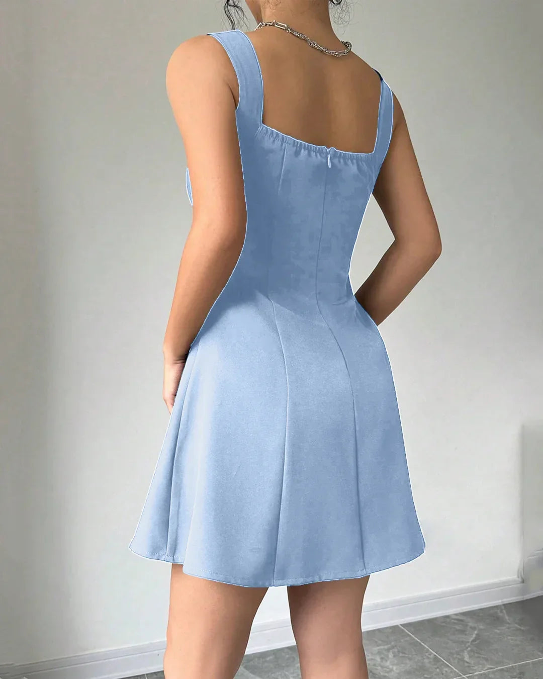 Rainwash Fit and Flare Sleeveless Mini Dress