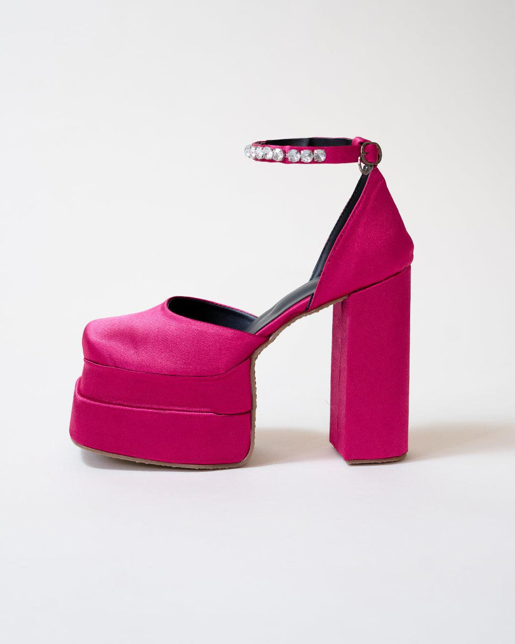 Rhinestone Platform Pink Heels