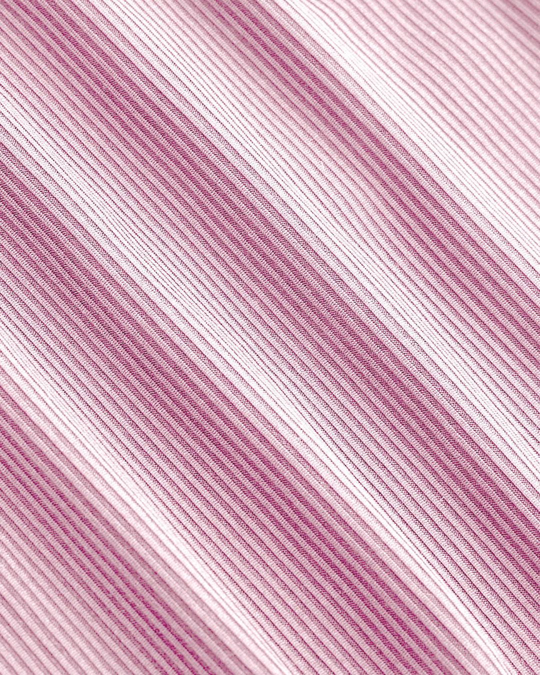 Rib Strapless Solid Pink Tube Top