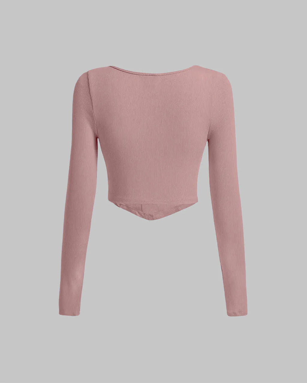 Ribbed Blush Pink Corset Style Top