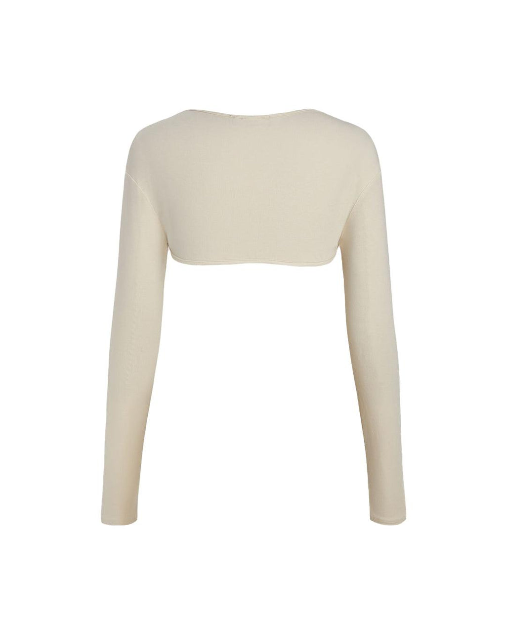 Round Neck Minimal Full Sleeve Cropped Shrug
