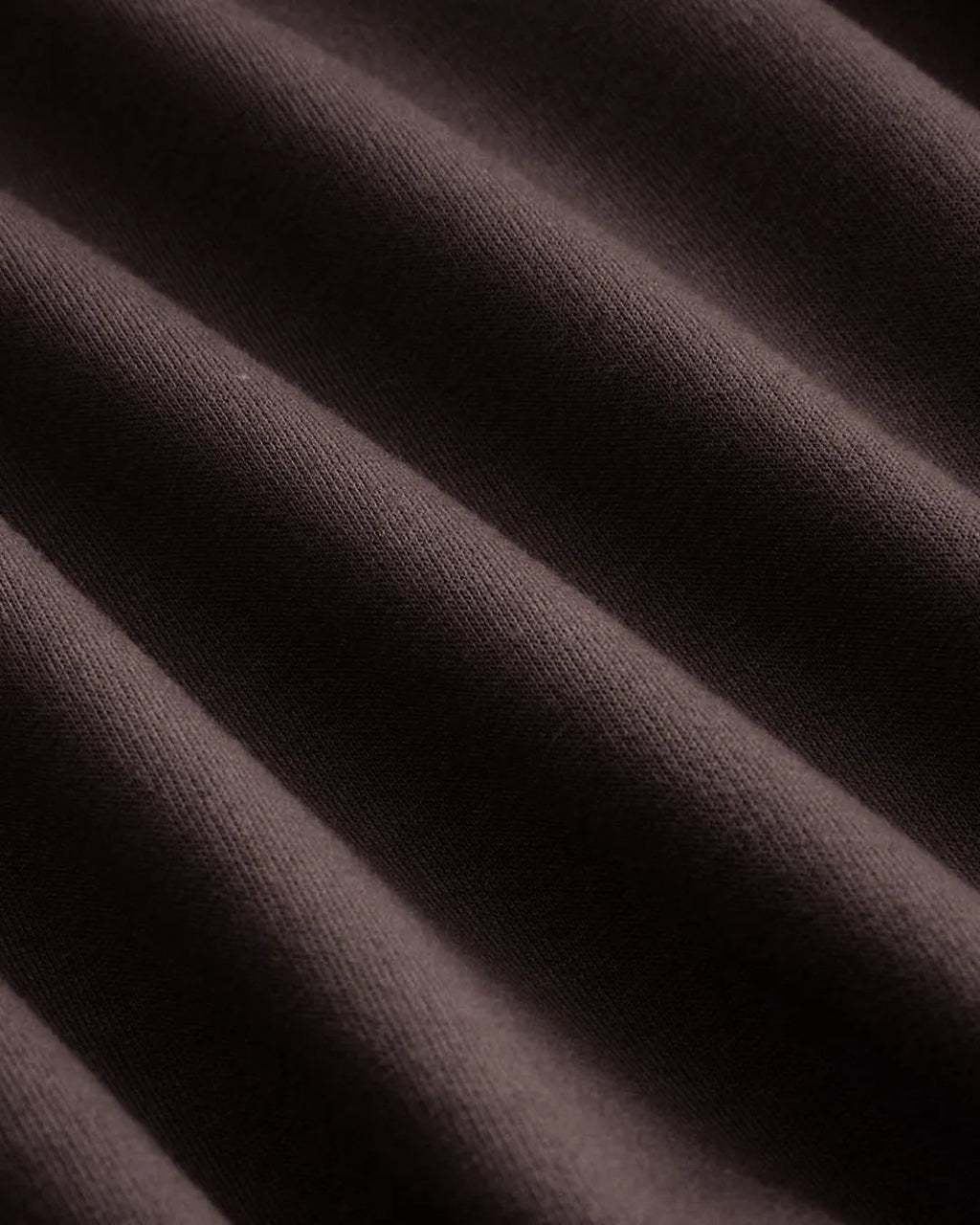 Round Neckline Ruched Sweatshirt In Chocolate Brown