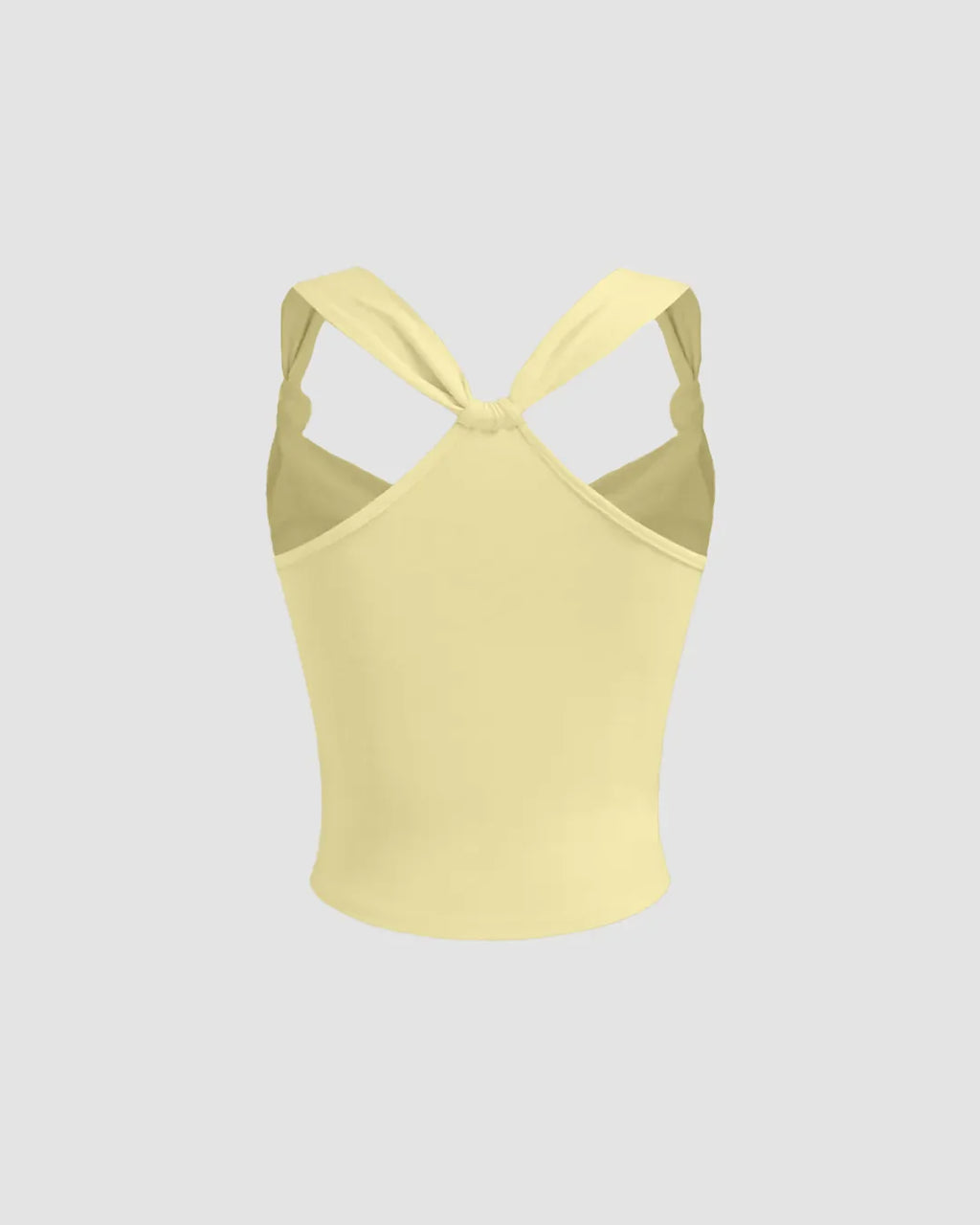 Ruched Strap Sweetheart Neck Sleeveless Top in Vanilla