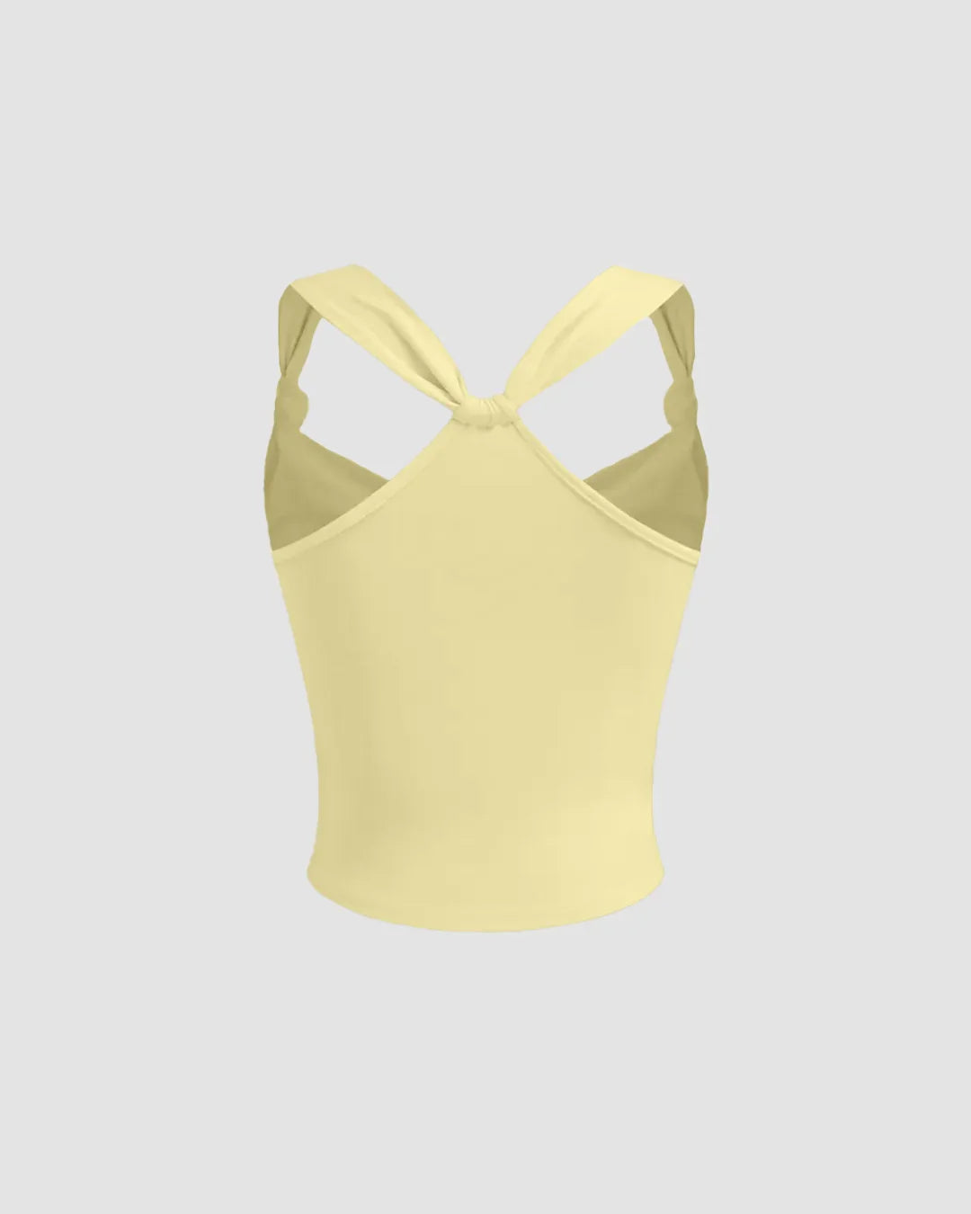 Ruched Strap Sweetheart Neck Sleeveless Top in Vanilla