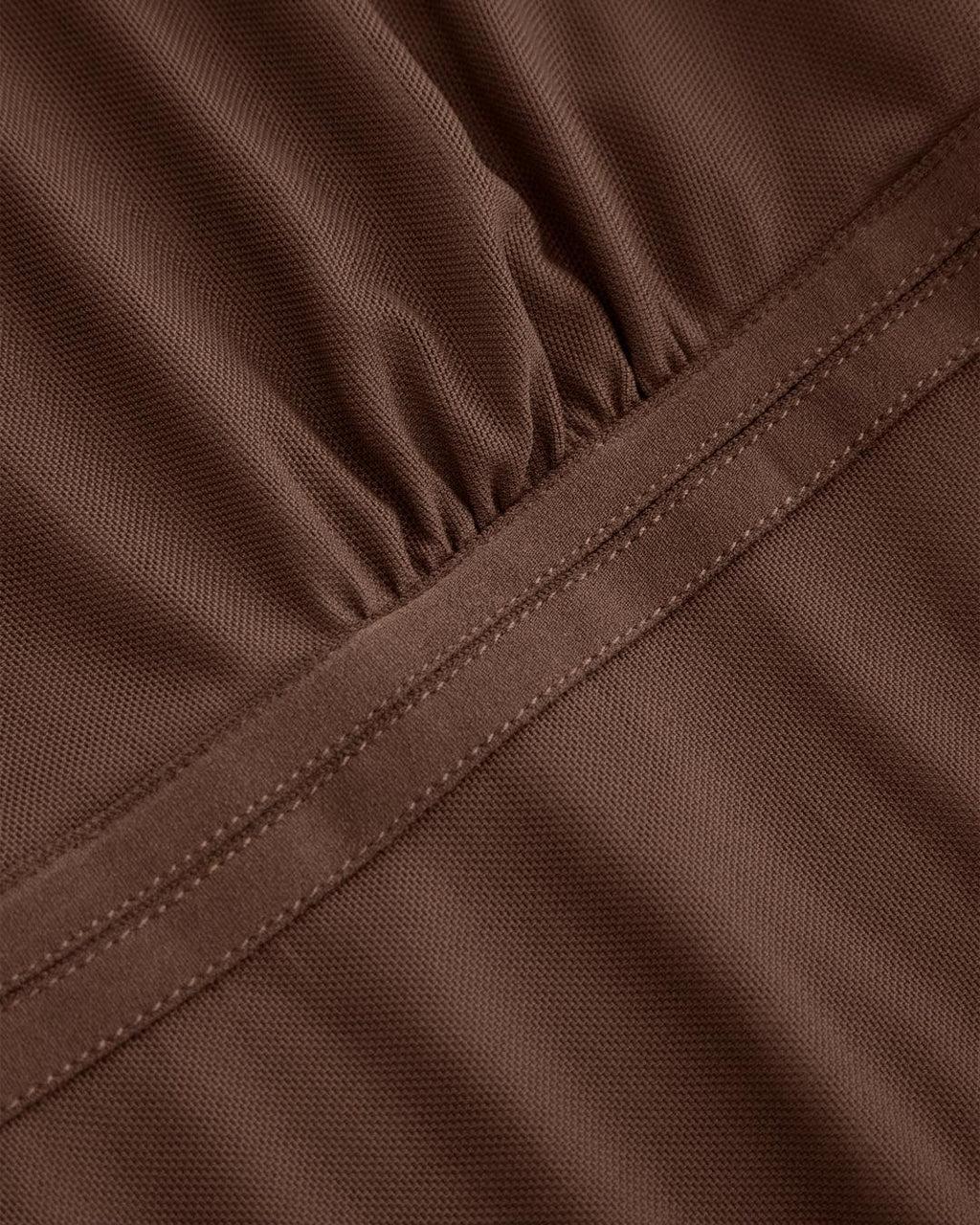 Scoop Neck Tie Up Asymmetrical Hem Tank Top in Brown
