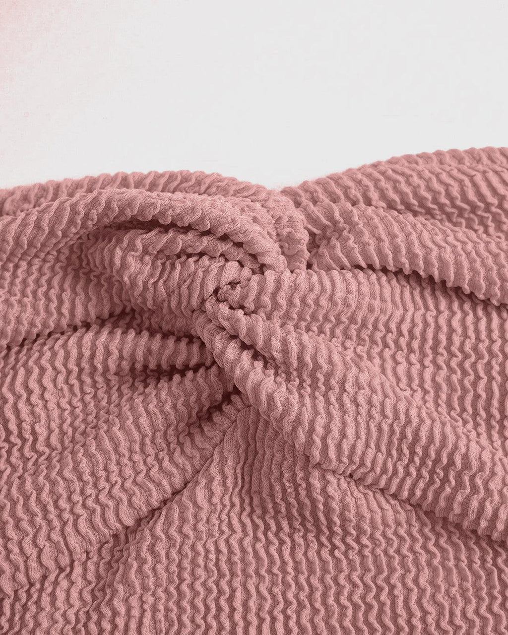 Set Of 2 - Twist Front Rib-knit Crop Tube Top