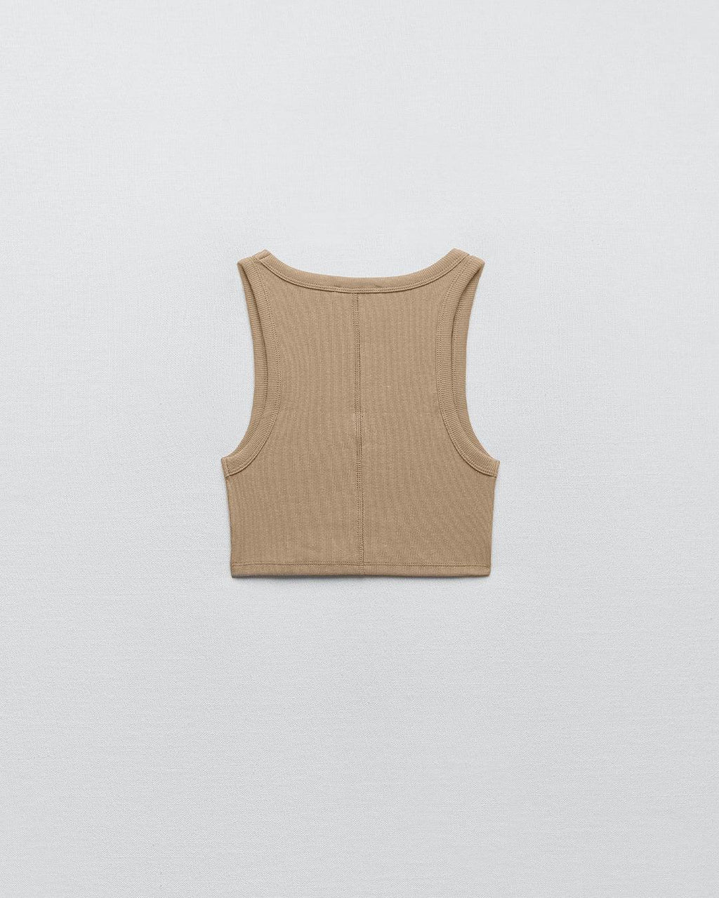 Set Of Two : Corset Style Top & Relaxed Fit Joggers in Light Brown