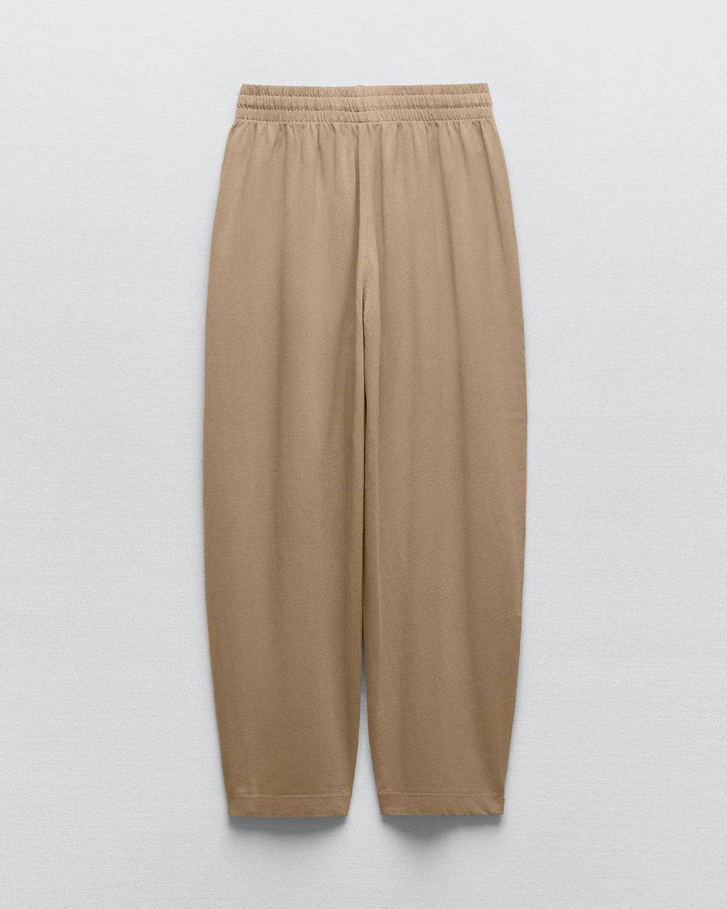 Set Of Two : Corset Style Top & Relaxed Fit Joggers in Light Brown