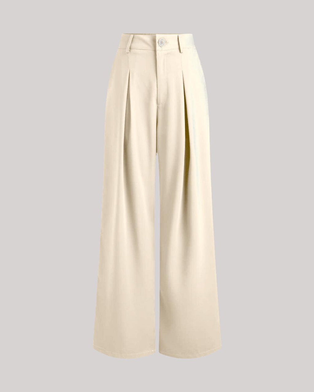 Set Of Two Cropped Top With Korean Style Baggy Trouser In Offwhite