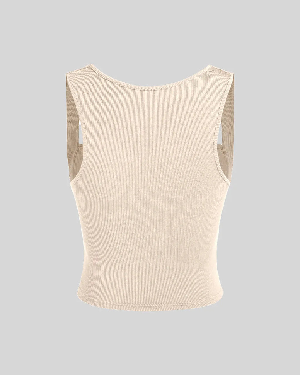 Set Of Two Ruched Square Neck Crop Top With Trouser In Apricot