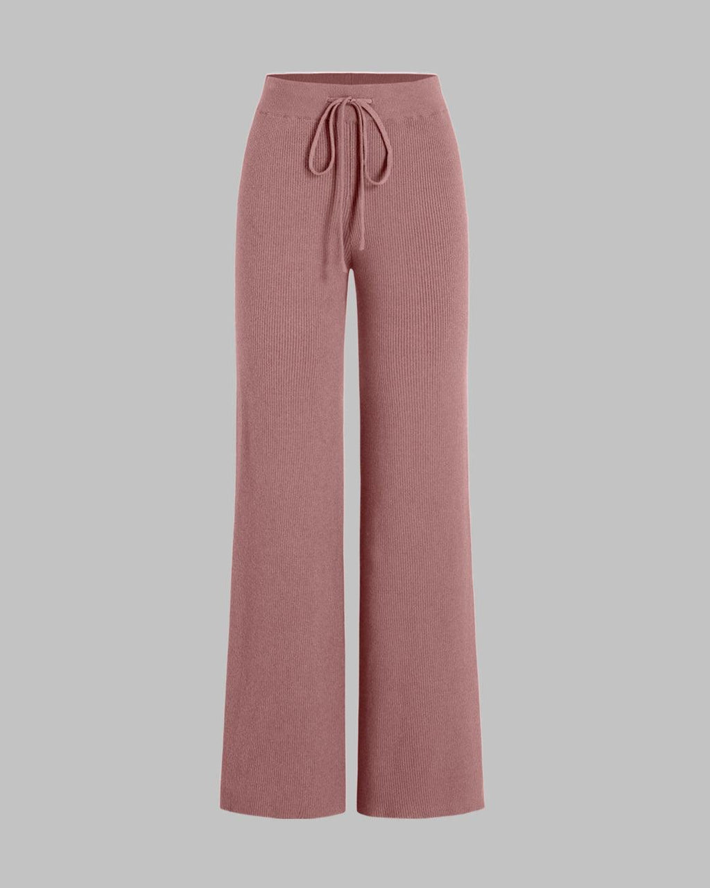 Set Of Two Ruched Square Neck Crop Top With Trouser In Blush Pink