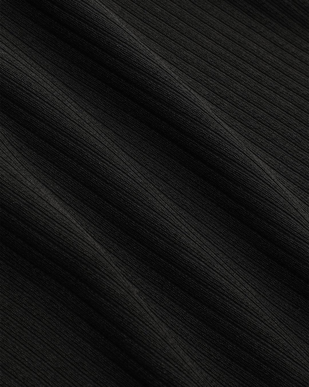 Short Sleeve Crop T-Shirt With V-Neck & Wide Knotted Pant In Black Curve & Plus