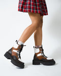 Off Duty Model Aesthetics Puffer Style Chunky Boot