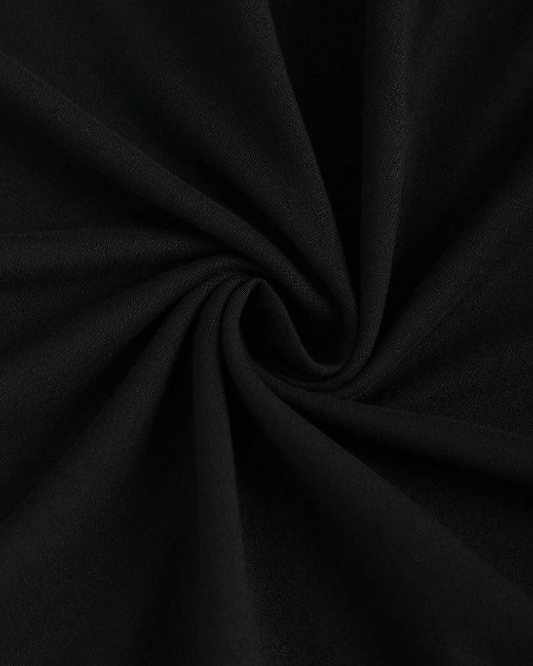 Solid Color Halter Backless Black Mermaid Dress