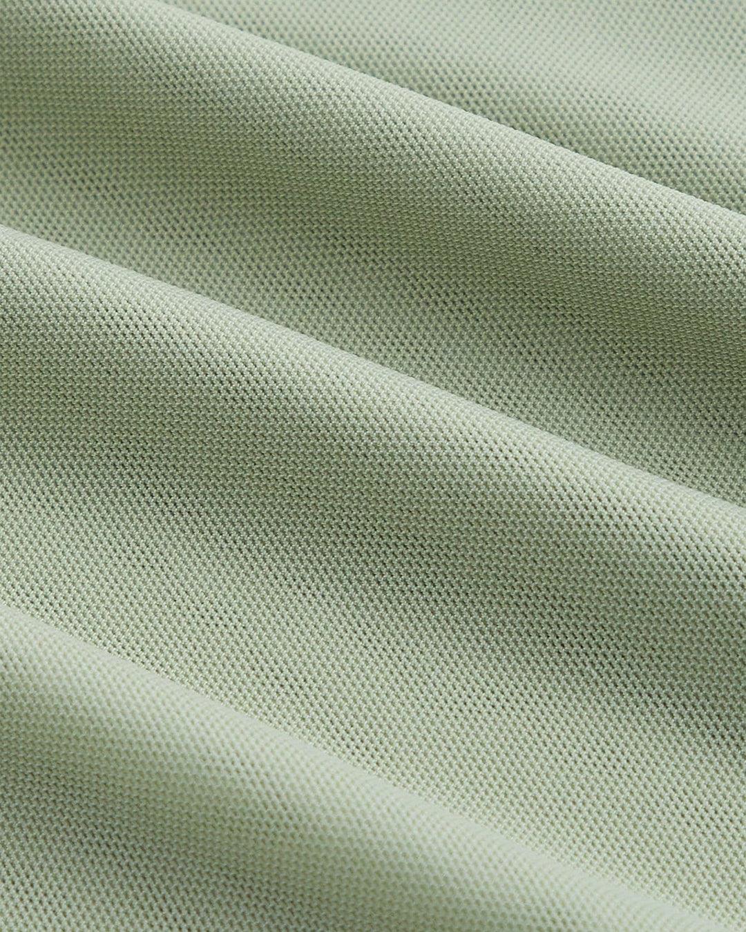 Solid Color High Low Herbal Green Mesh Cami Dress