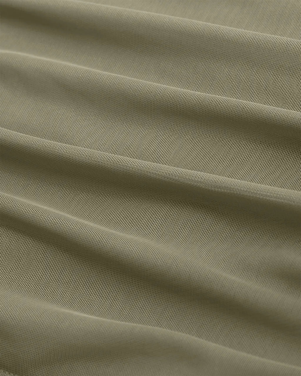 Solid Color Mesh High Neck Gathered Sleeveless Top in Herbal Green