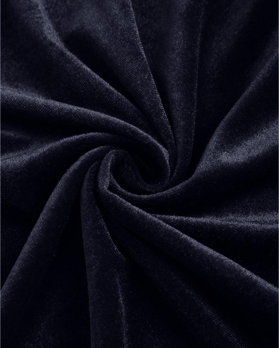 Solid Color Spaghetti Strap Ruched Mermaid Dress In Navy Blue