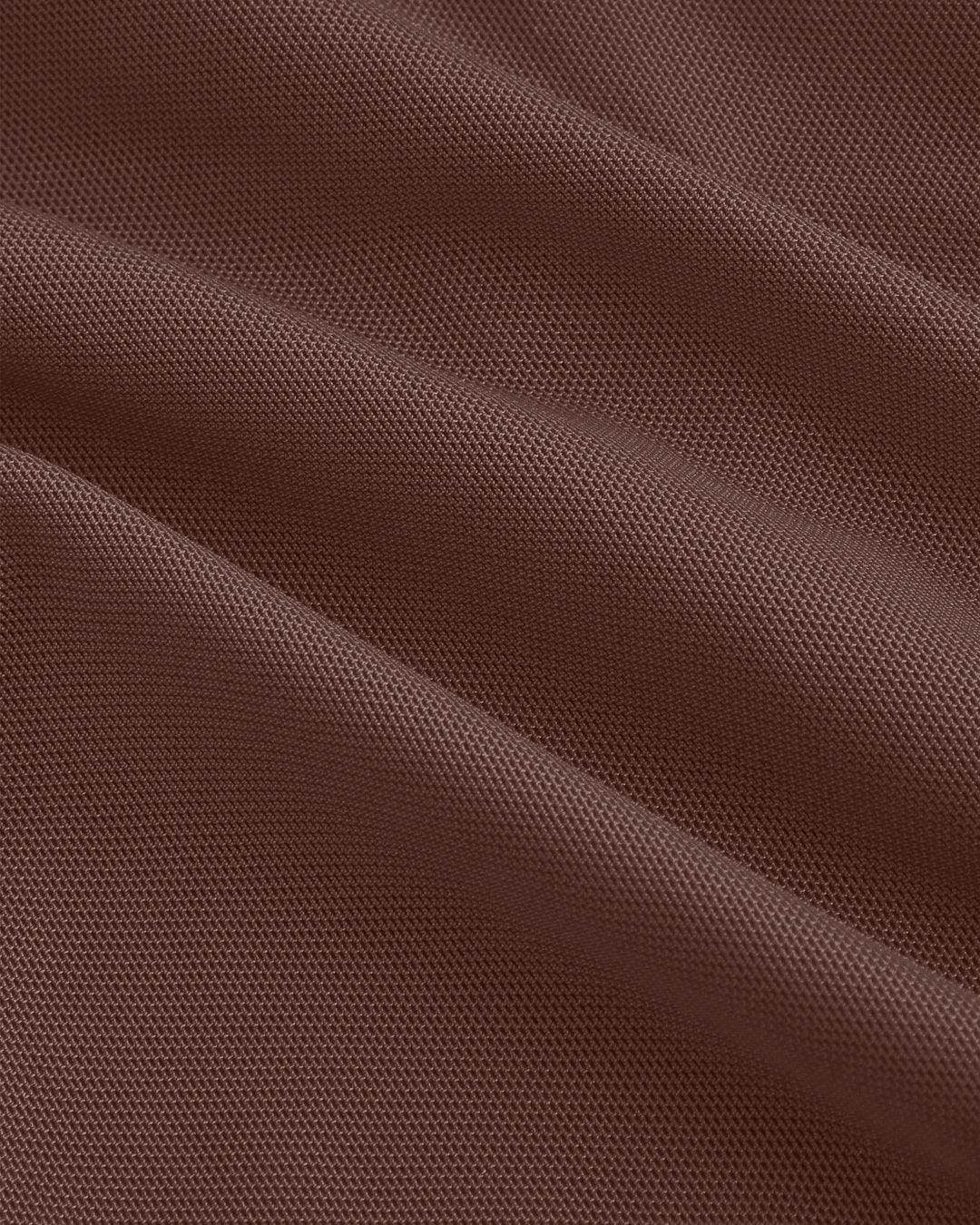 Solid Color V-Neck Bow Tie Waist Dress In Chocolate Brown