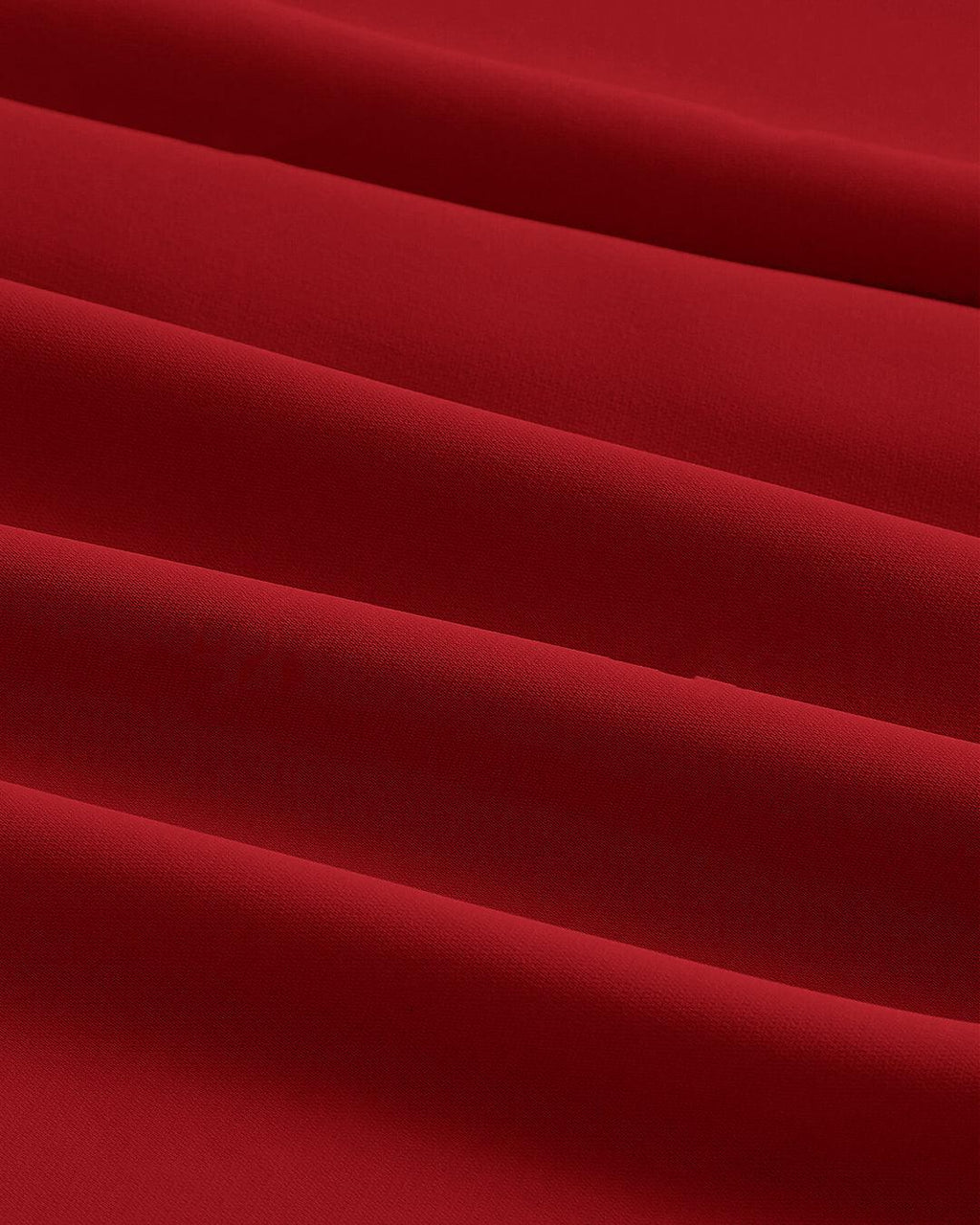 Solid Cup Detail Cami Dress In Red