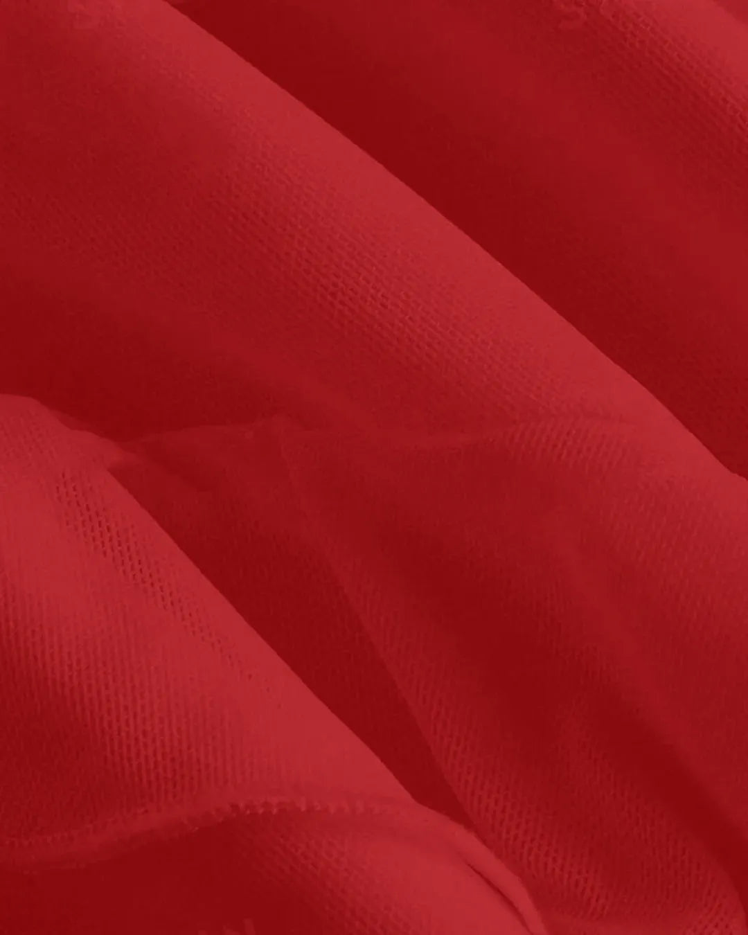 Spaghetti Strap Ruffle Trim Asymmetrical Red Cami Dress