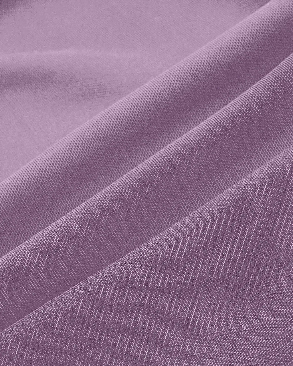 Square Neck Ruched Mesh Flared Long Sleeve Top in Purple