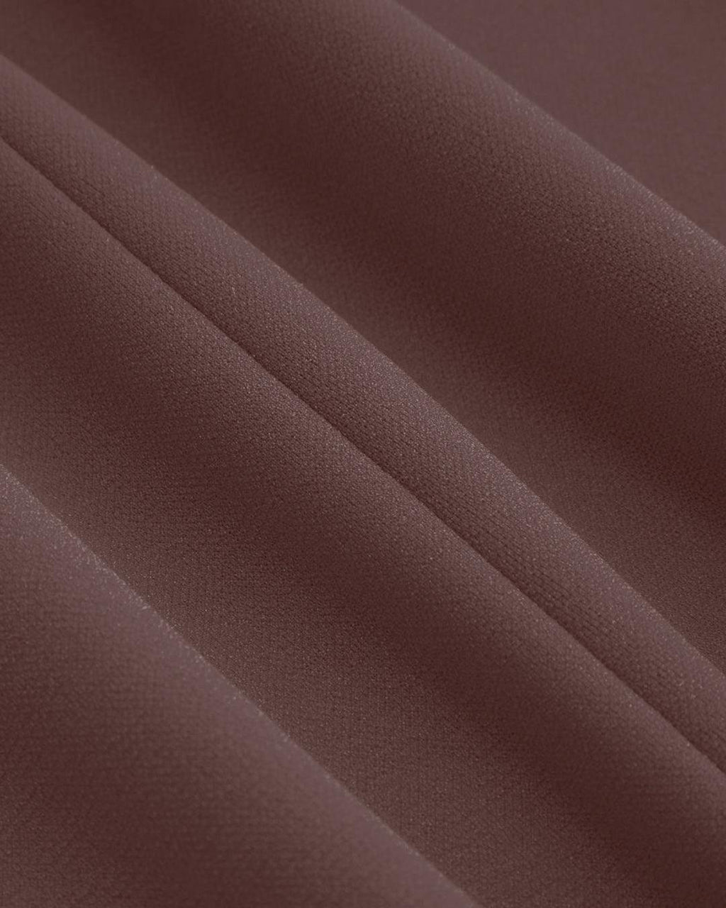 Square Neck Solid Pleated Cami Brown Mini Dress Curve & Plus
