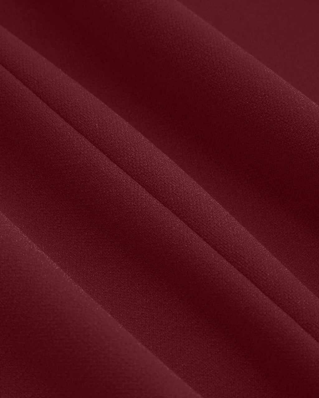Square Neck Solid Pleated Cami Mini Dress Curve & Plus In Maroon
