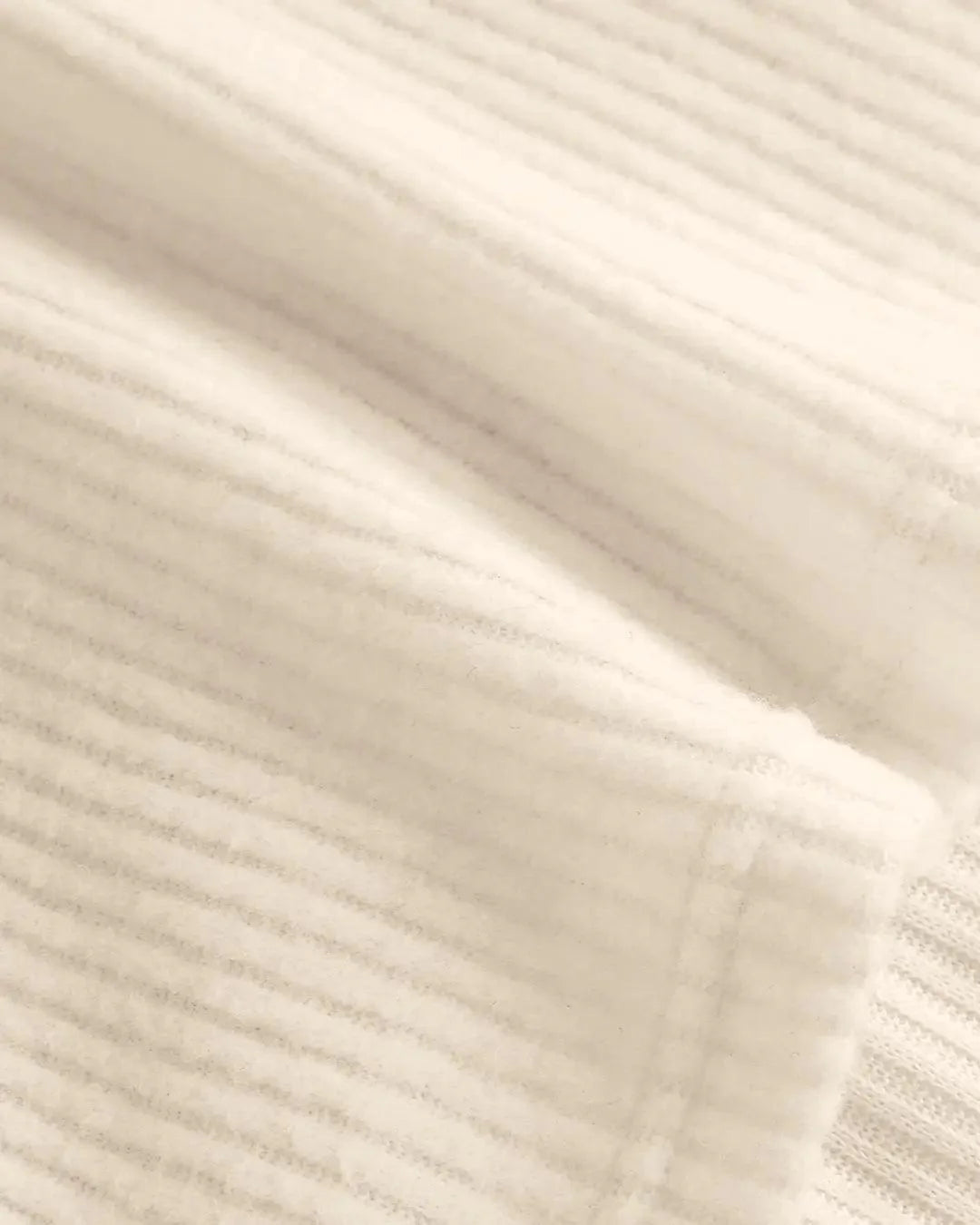 Square Neck Tie Detail Long Sleeve Top in Off White