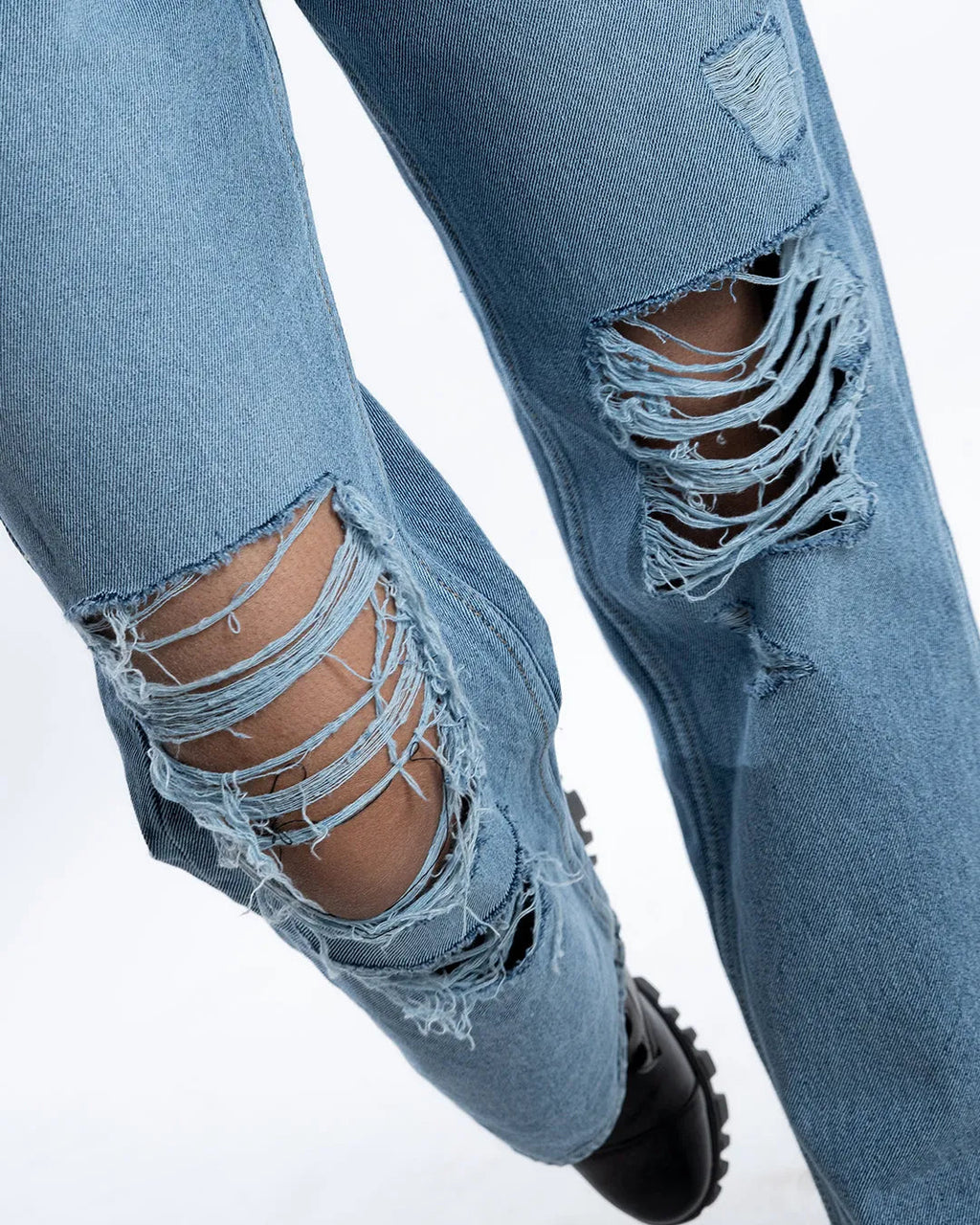 Straight Fit High Rise Jeans