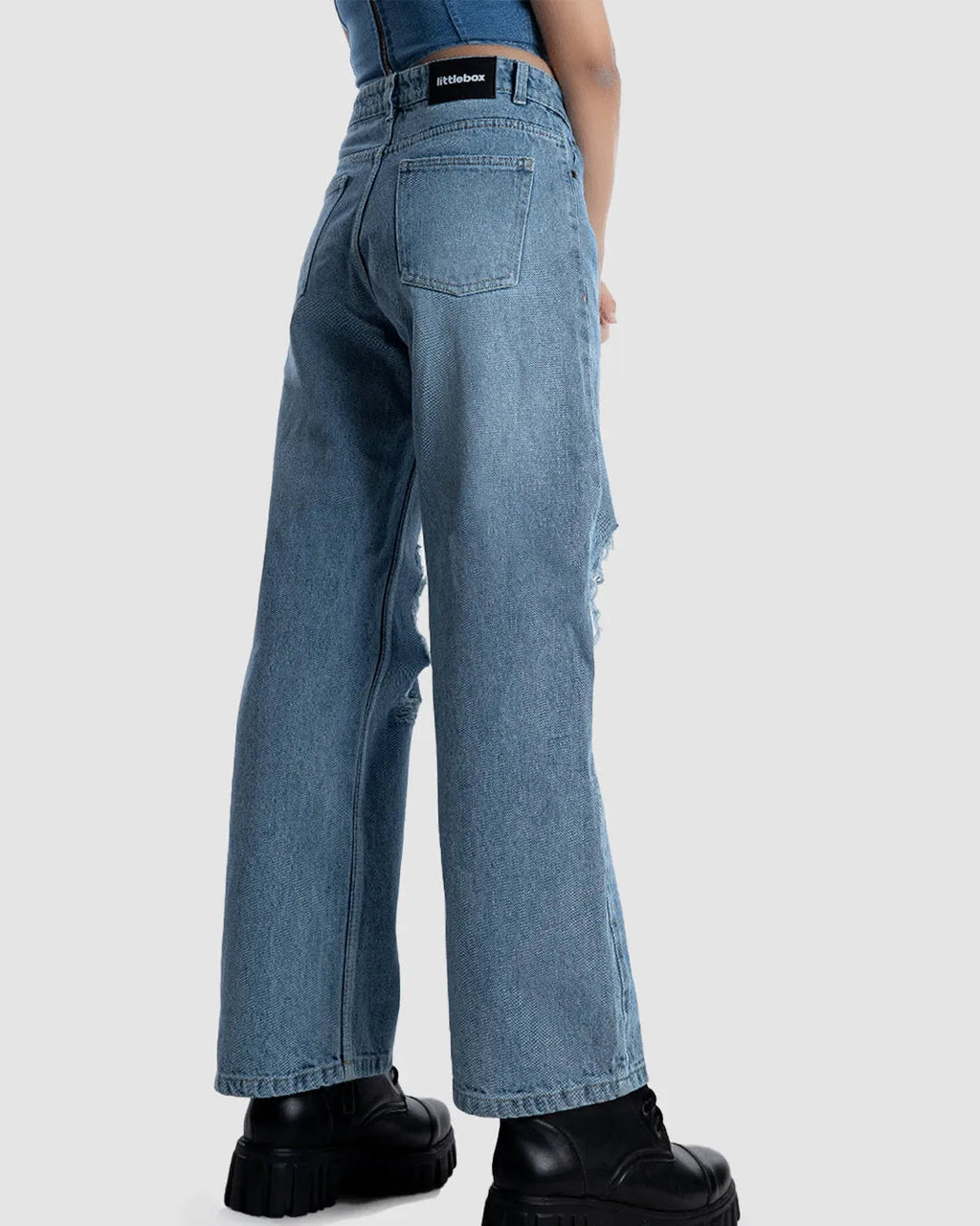 Straight Fit High Rise Jeans