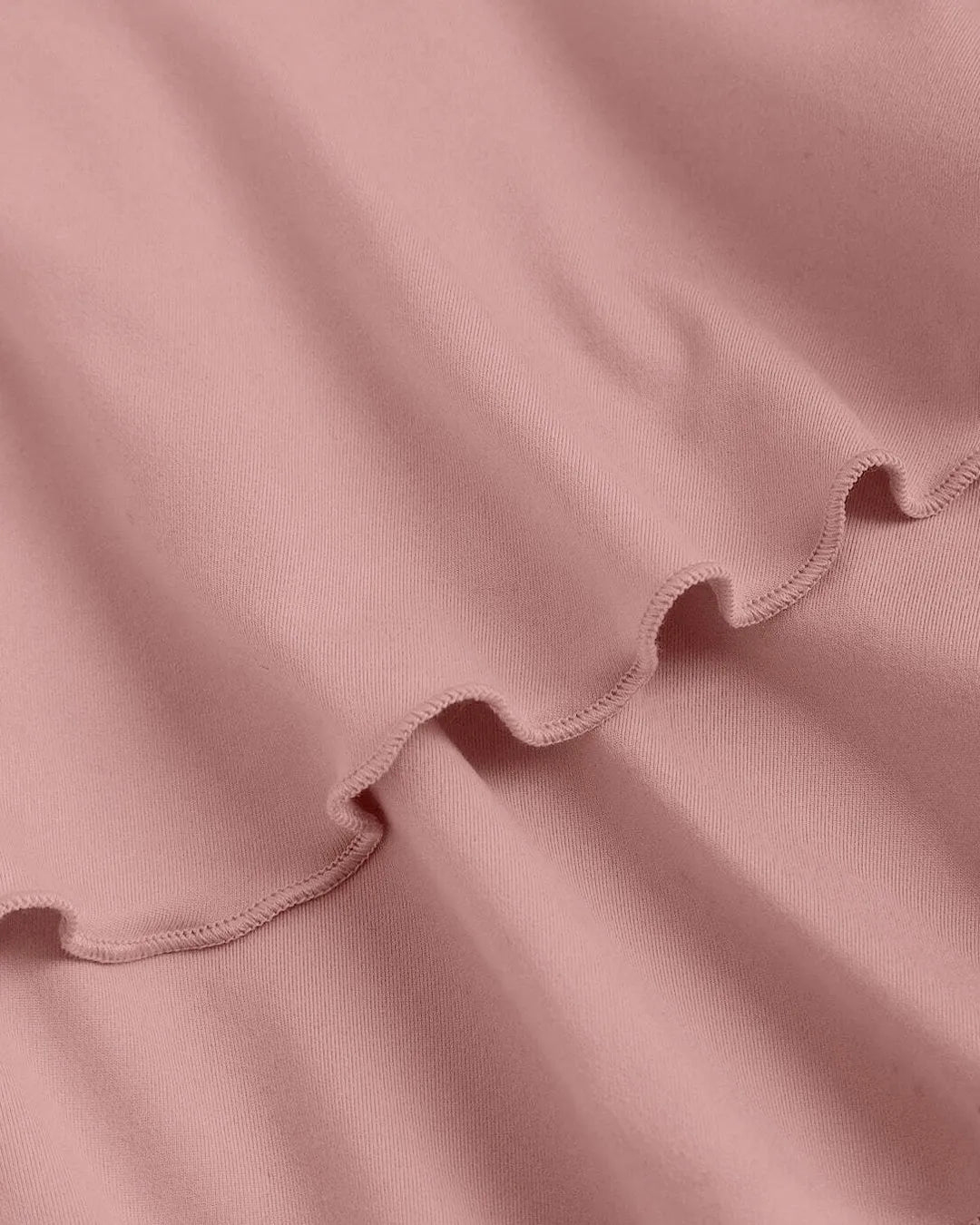Strapless Fit & Flare Layered Hem Dress In Rose