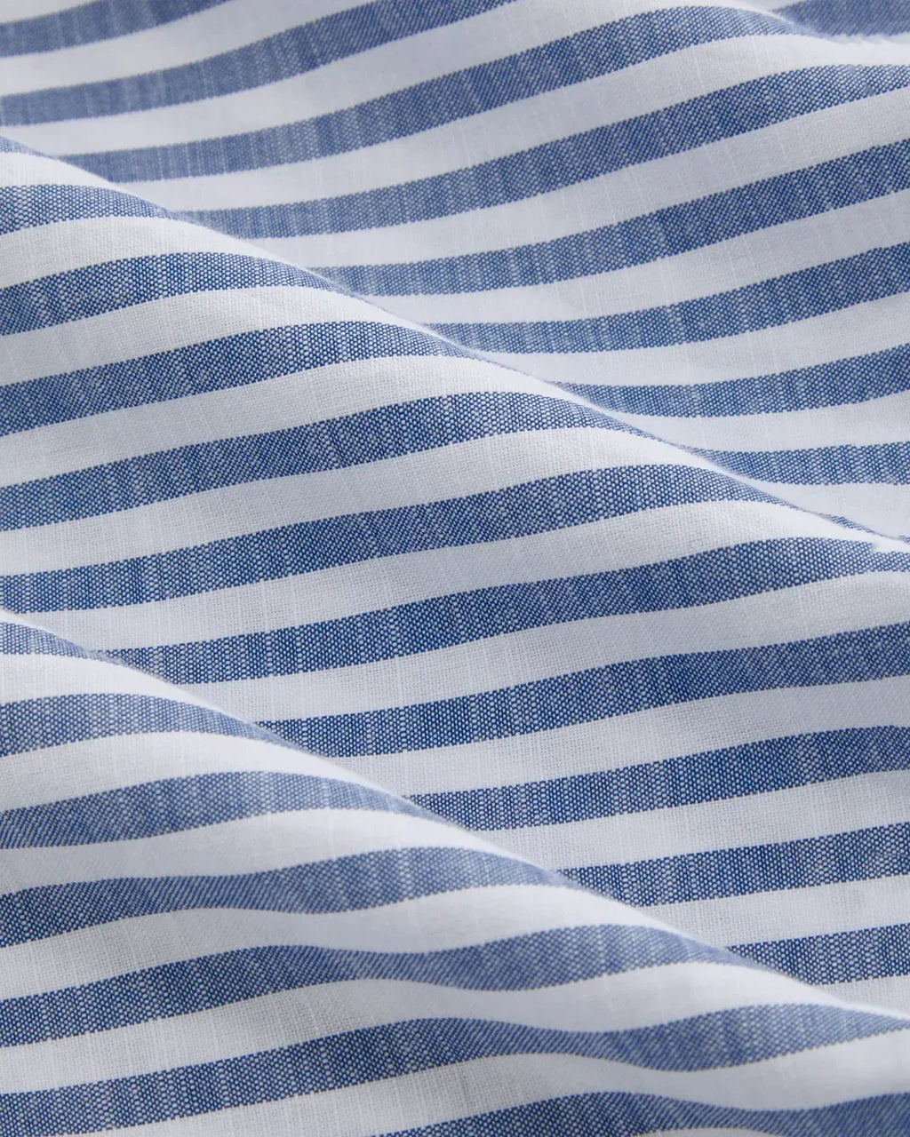 Stripe Blue Wrap Shirt Mini Dress
