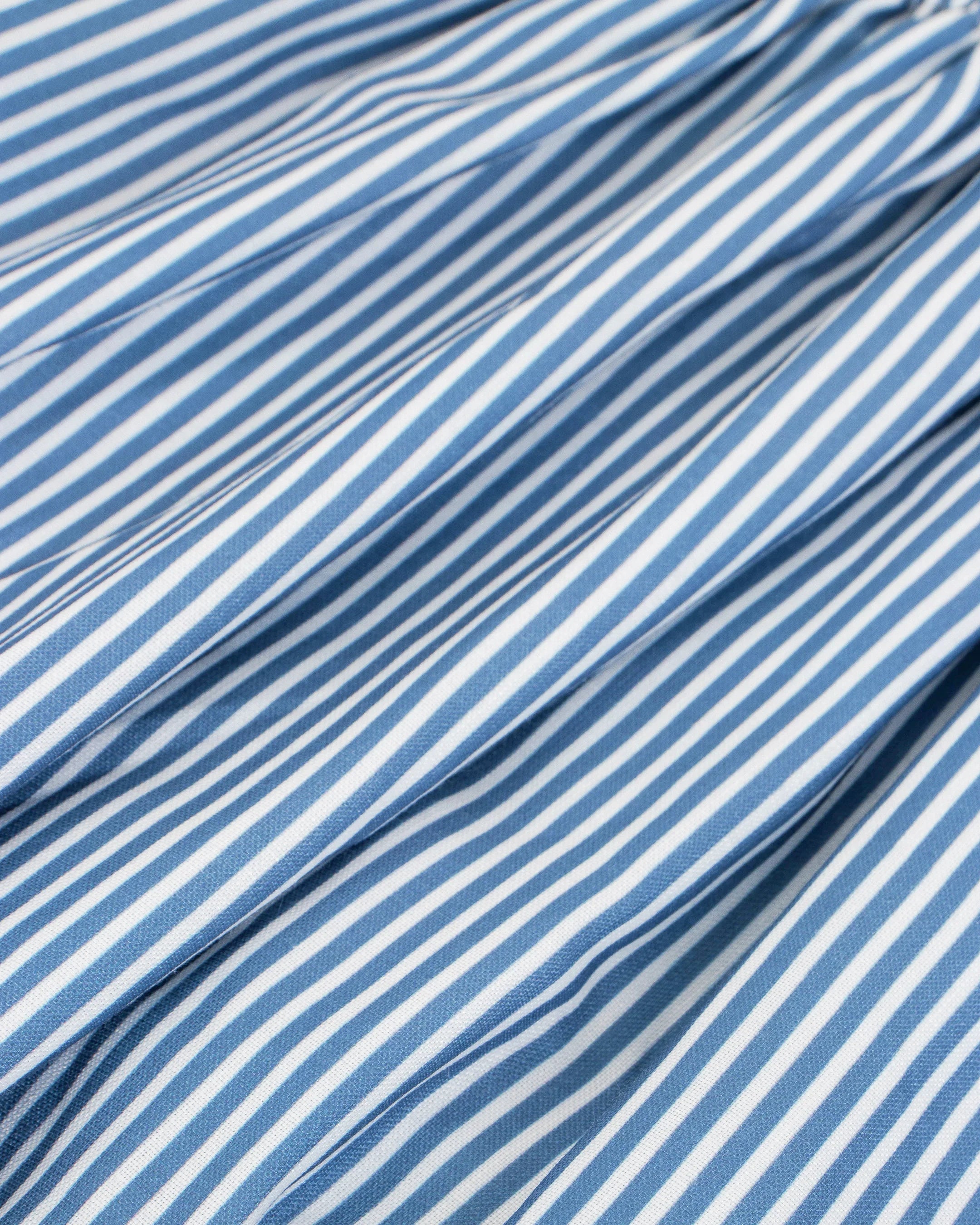 Striped Smocked Bow Tie Dress