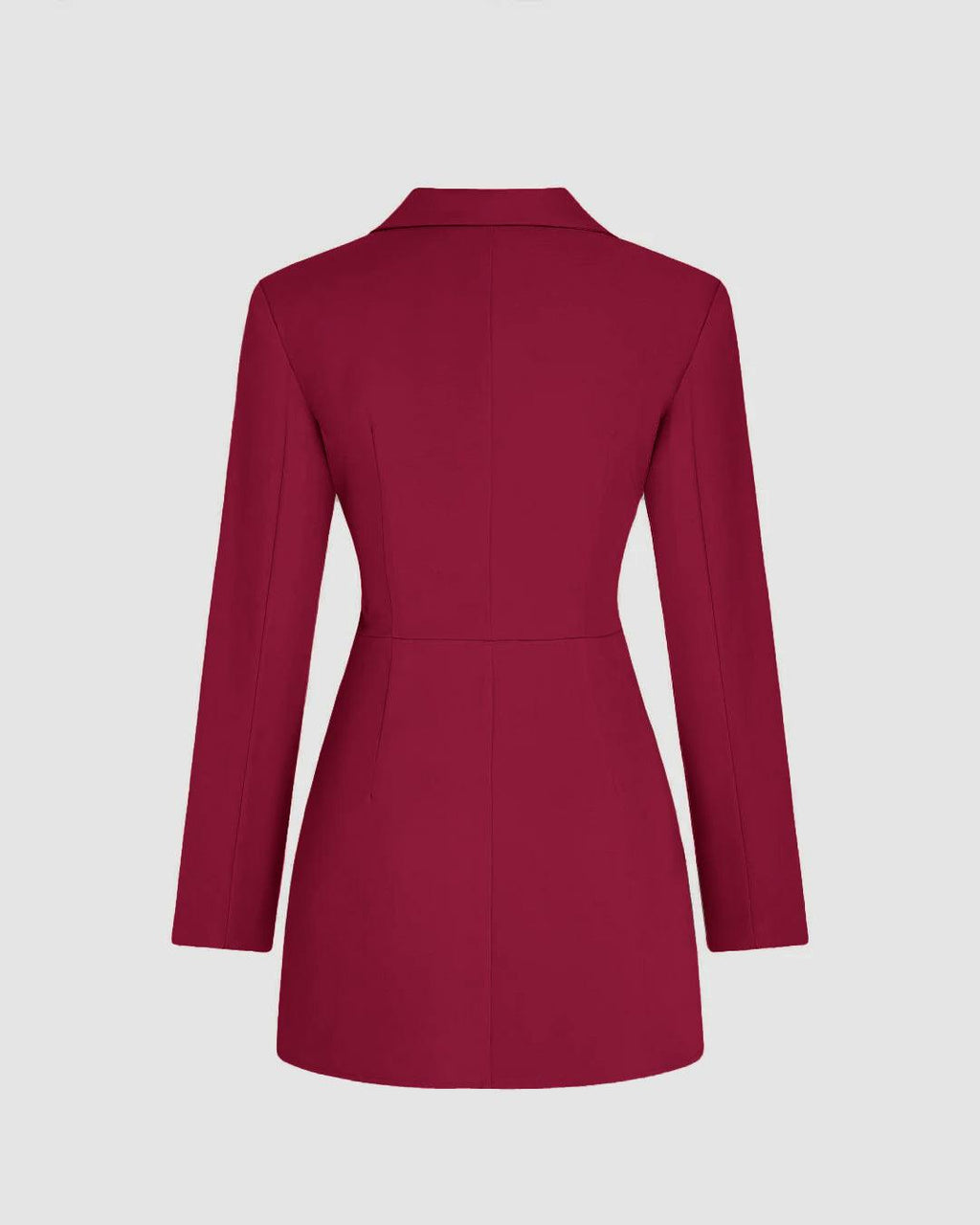 Structured Blazer Formal Mini Dress in Redberry