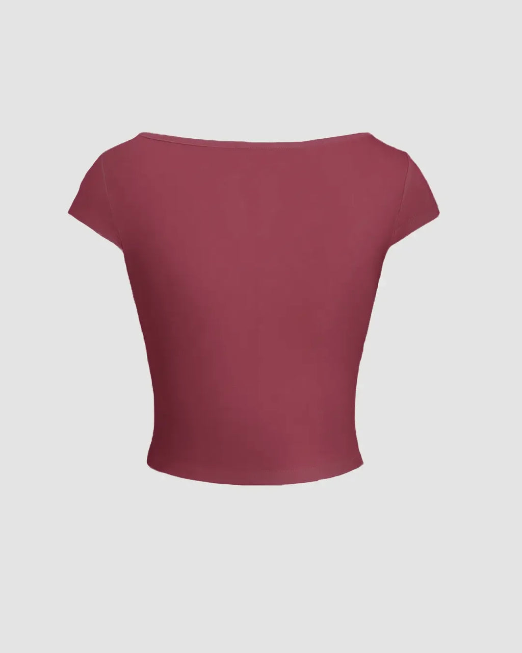 Sweetheart Neck Ruched Crop Top In Ruby