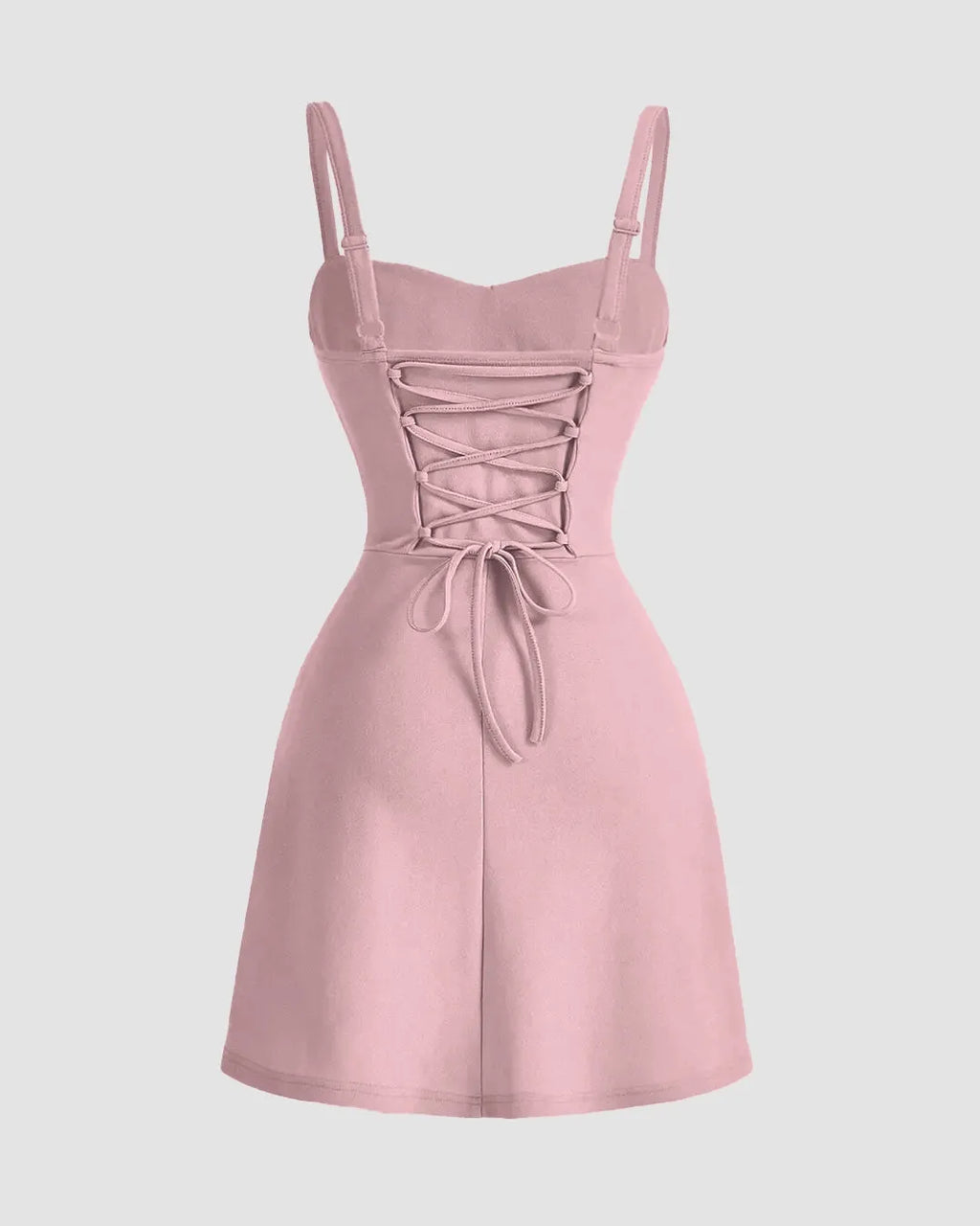 Sweetheart Neck Ruched Mini Dress In Dusty Pink