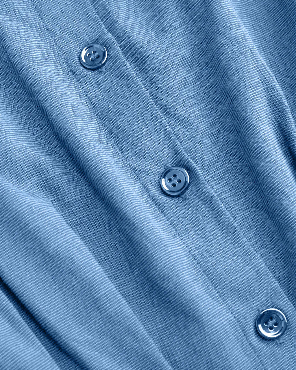 Collar V-neck Pleated Short Sleeve Shirt in Light Blue
