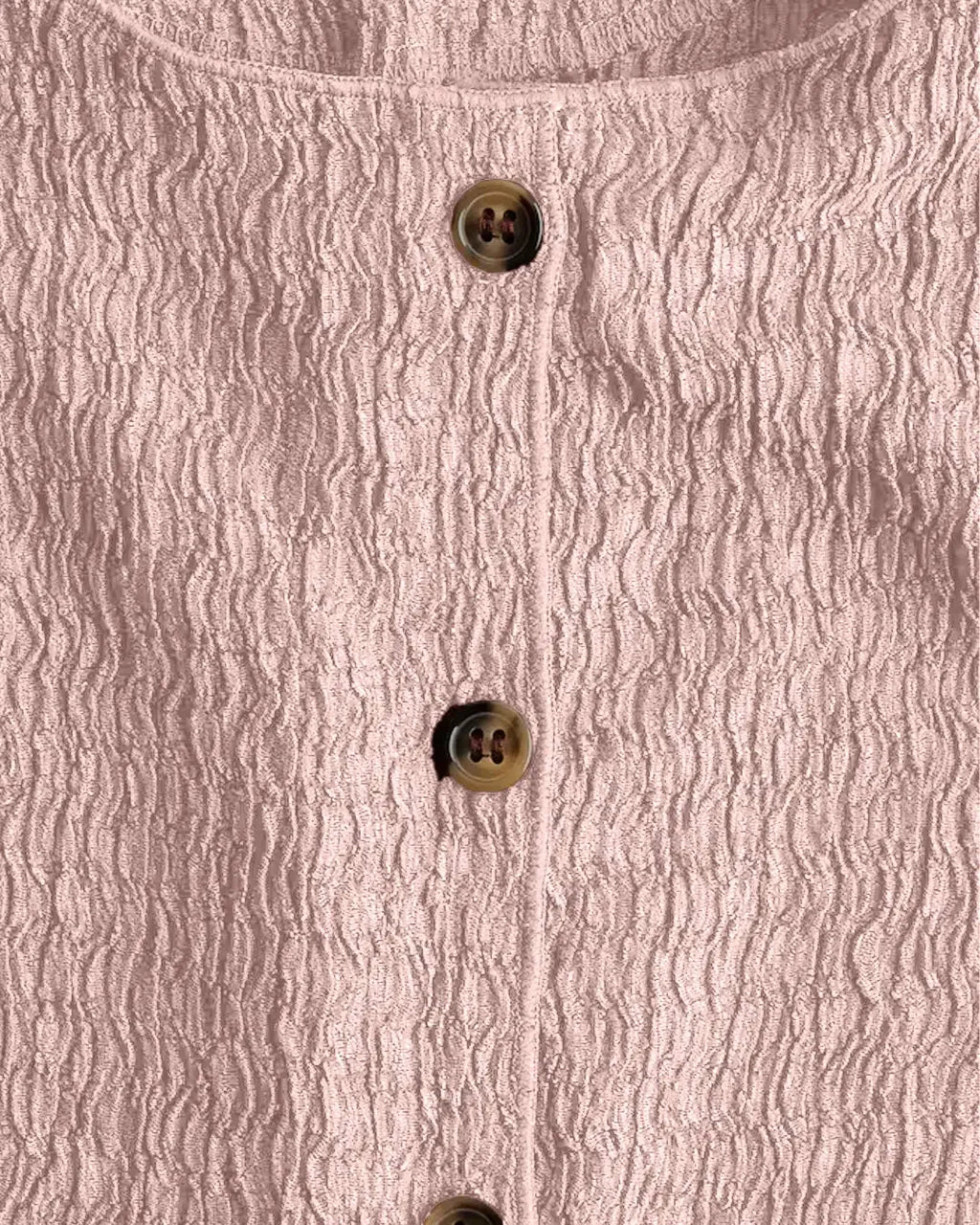 Textured Jersey Waistcoat In Pink