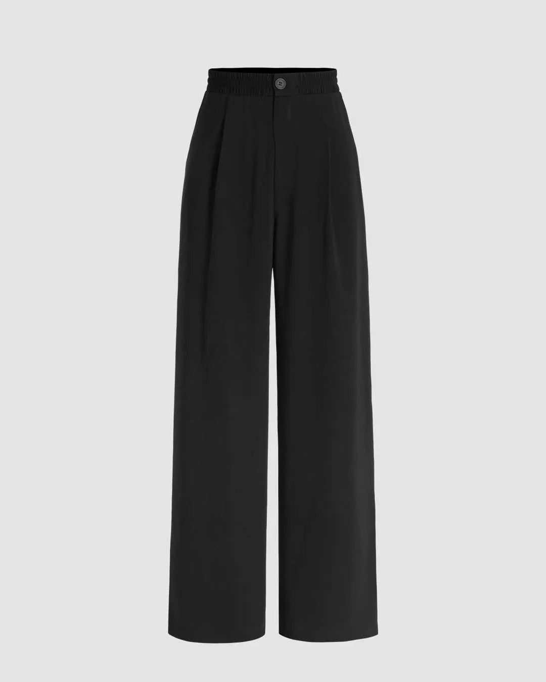 Tailored High Waist Trousers In Black
