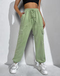 The Comfy Edit Stylish Loungewear Trousers In Sage Green