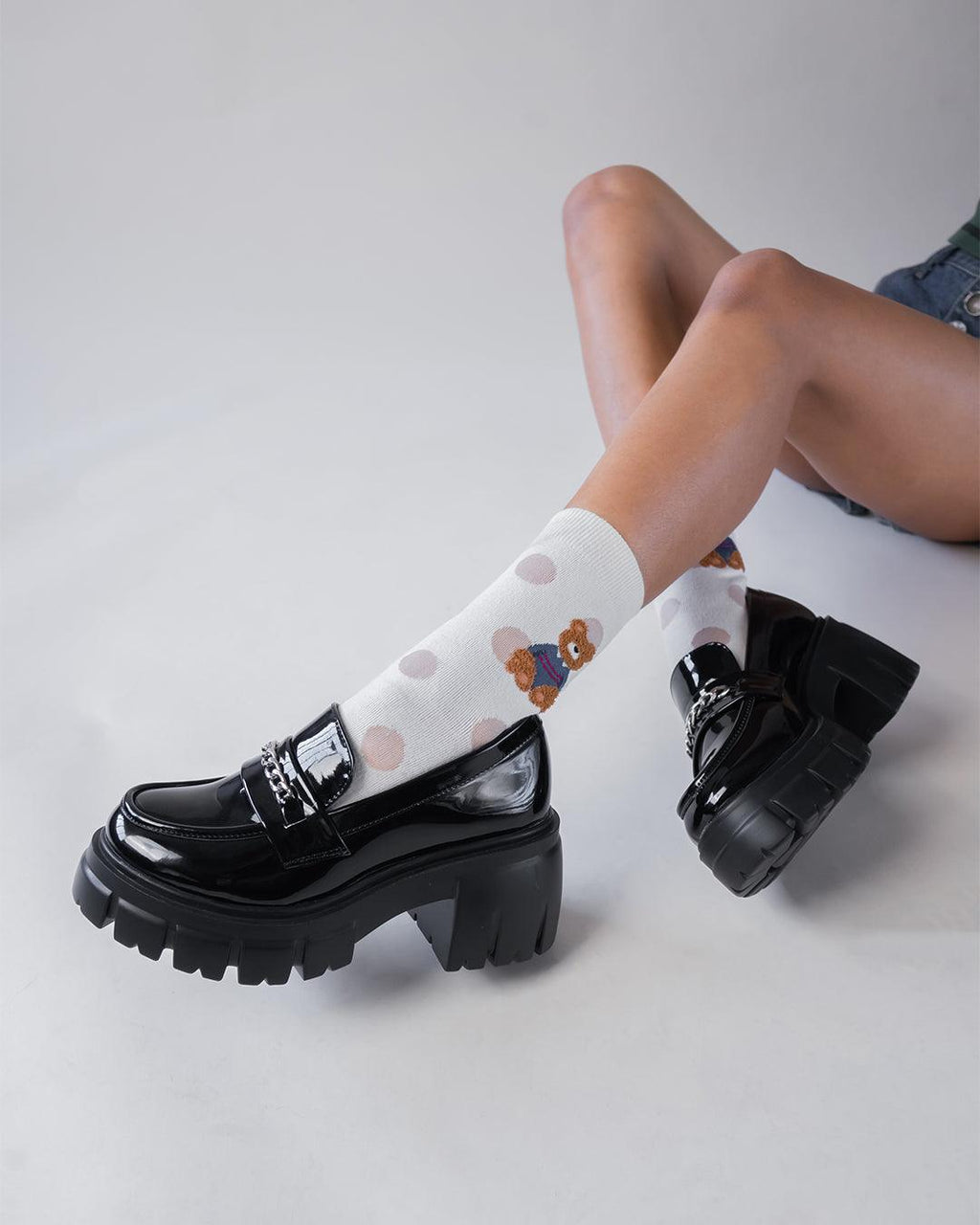 Blackpink Like Vibe Black Chunky Oxford