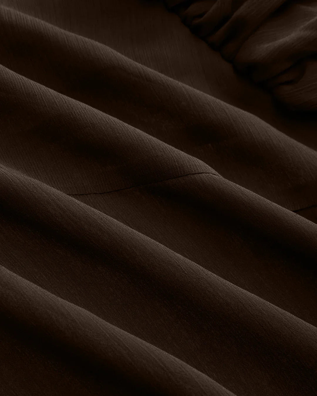 Trim Knotted See-through Tank Top in Coffee