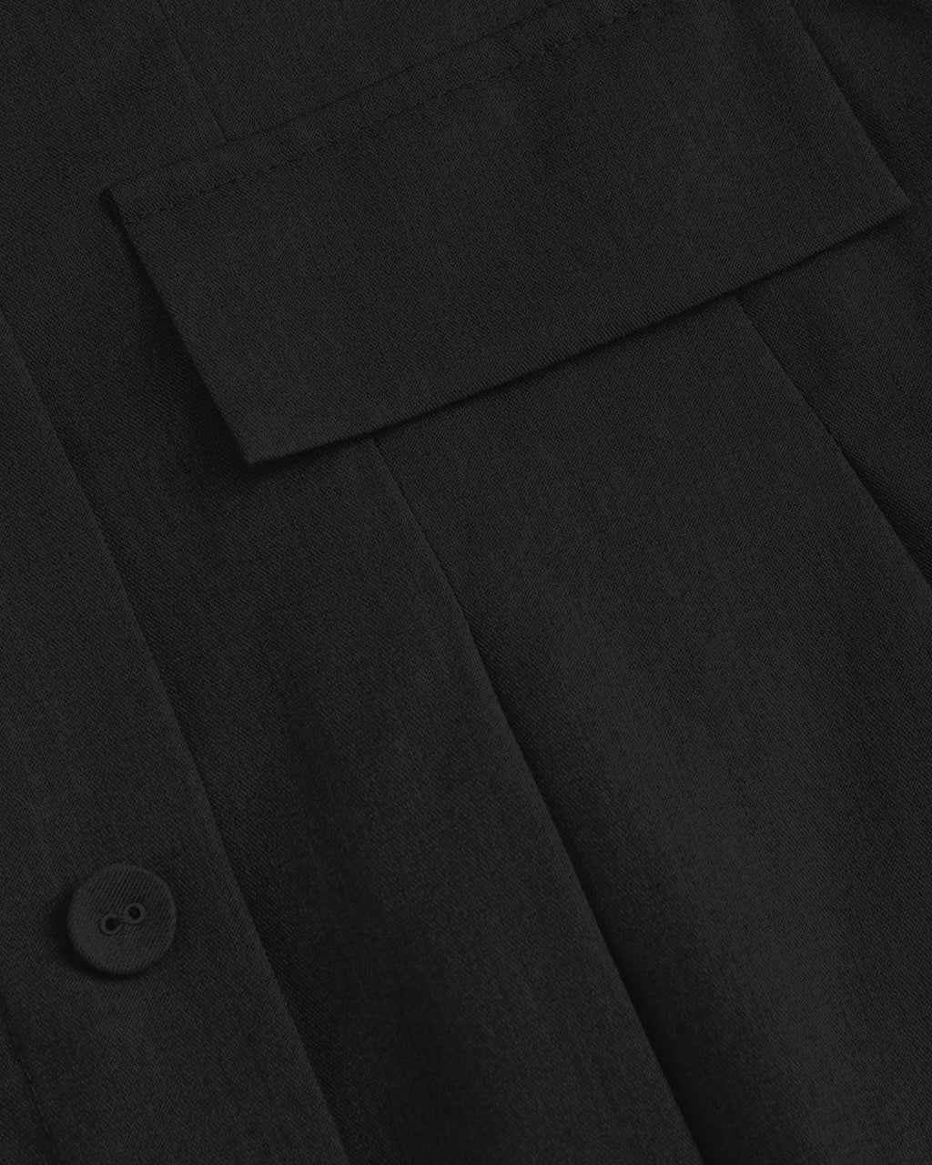 Turndown Collar Blazer & Bustier Two Piece Dress In Black