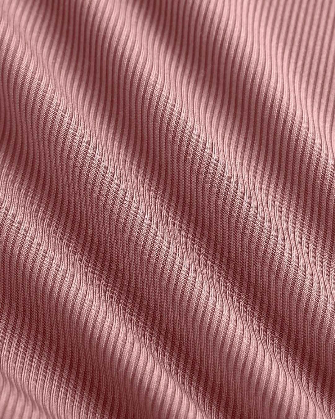 Twist Front Crop Sleeveless Pink Top