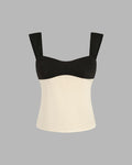 Two Tone Crop Cami Top