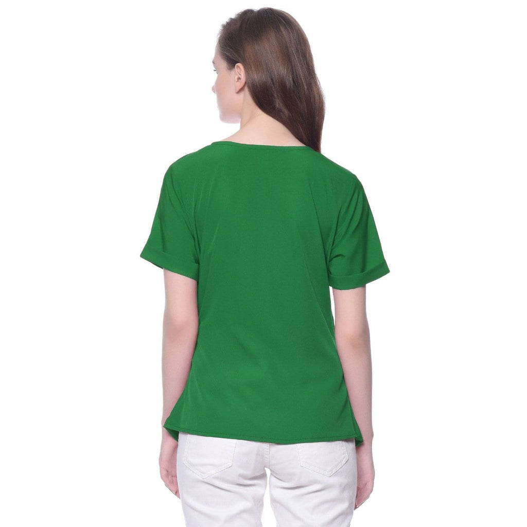 Crepe Wrap Top