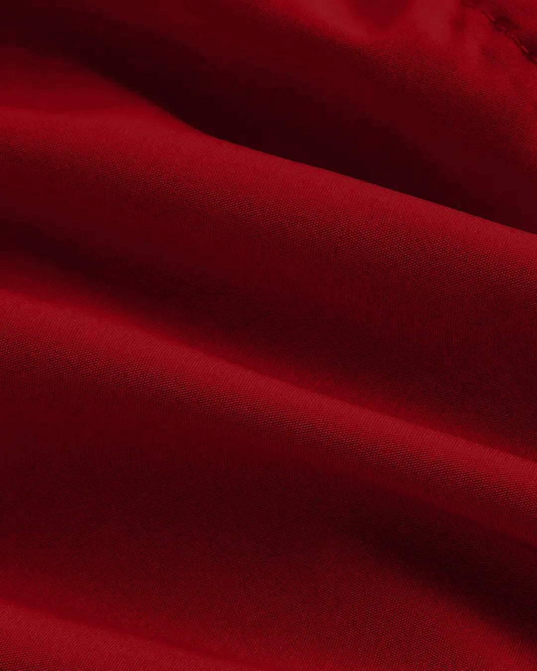Long Sleeve Ruffle Midi Dress in Cherry Red