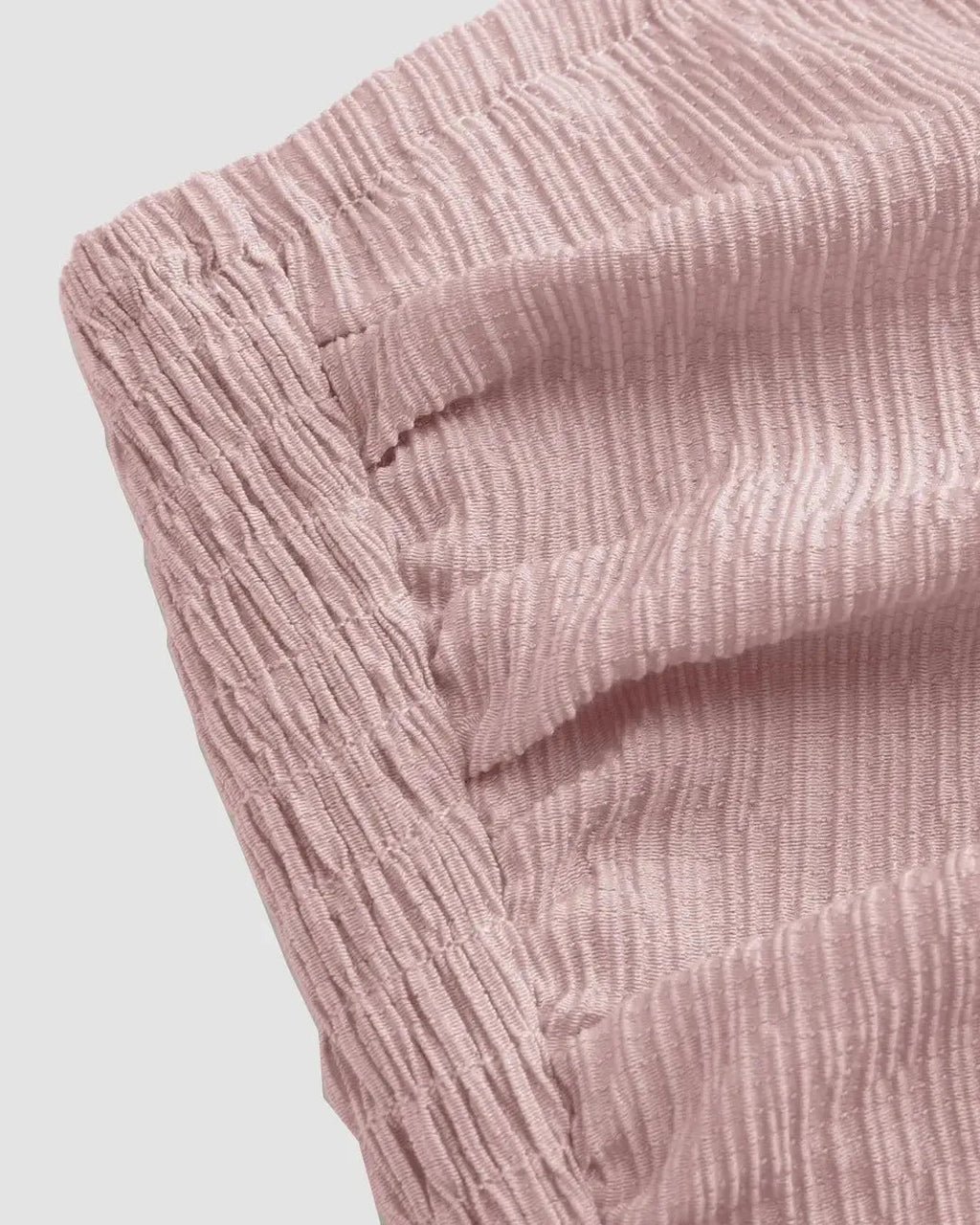 Square Neck Layered Cake Dress In Powder Pink