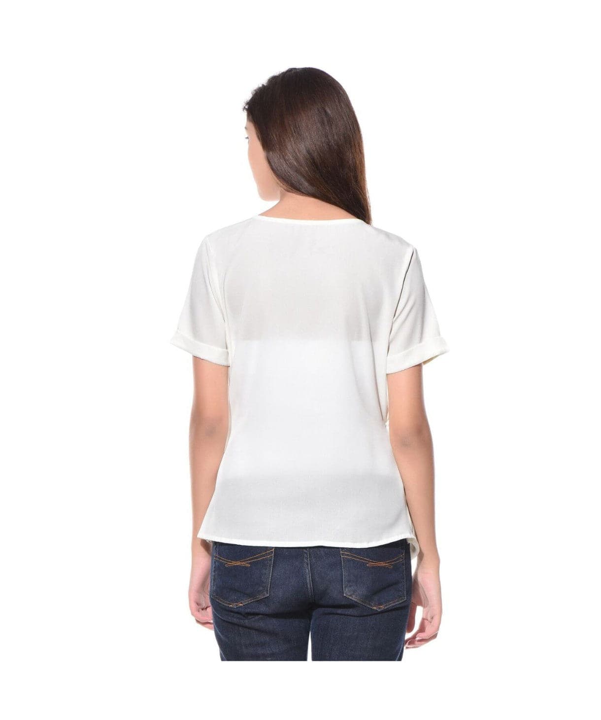 Crepe Wrap Top