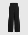 Wide Leg Premium Quality Korean Trend Trouser In Black